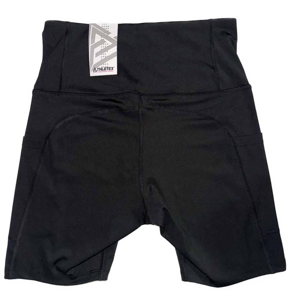 NWT Athletex black biker shorts size Medium